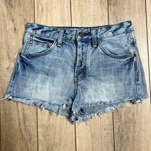 Free People Rock Denim Uptown Jean Shorts High Rise Size 25